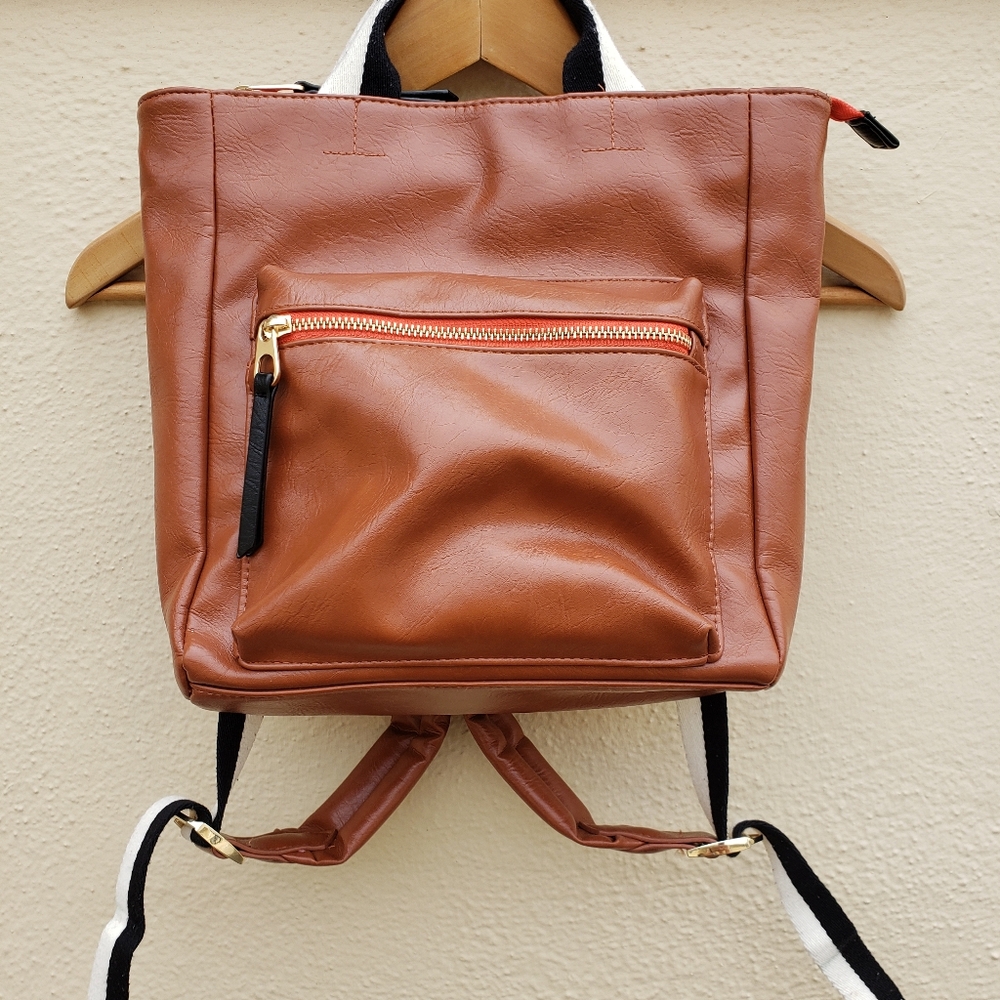Brown Leather Backpack